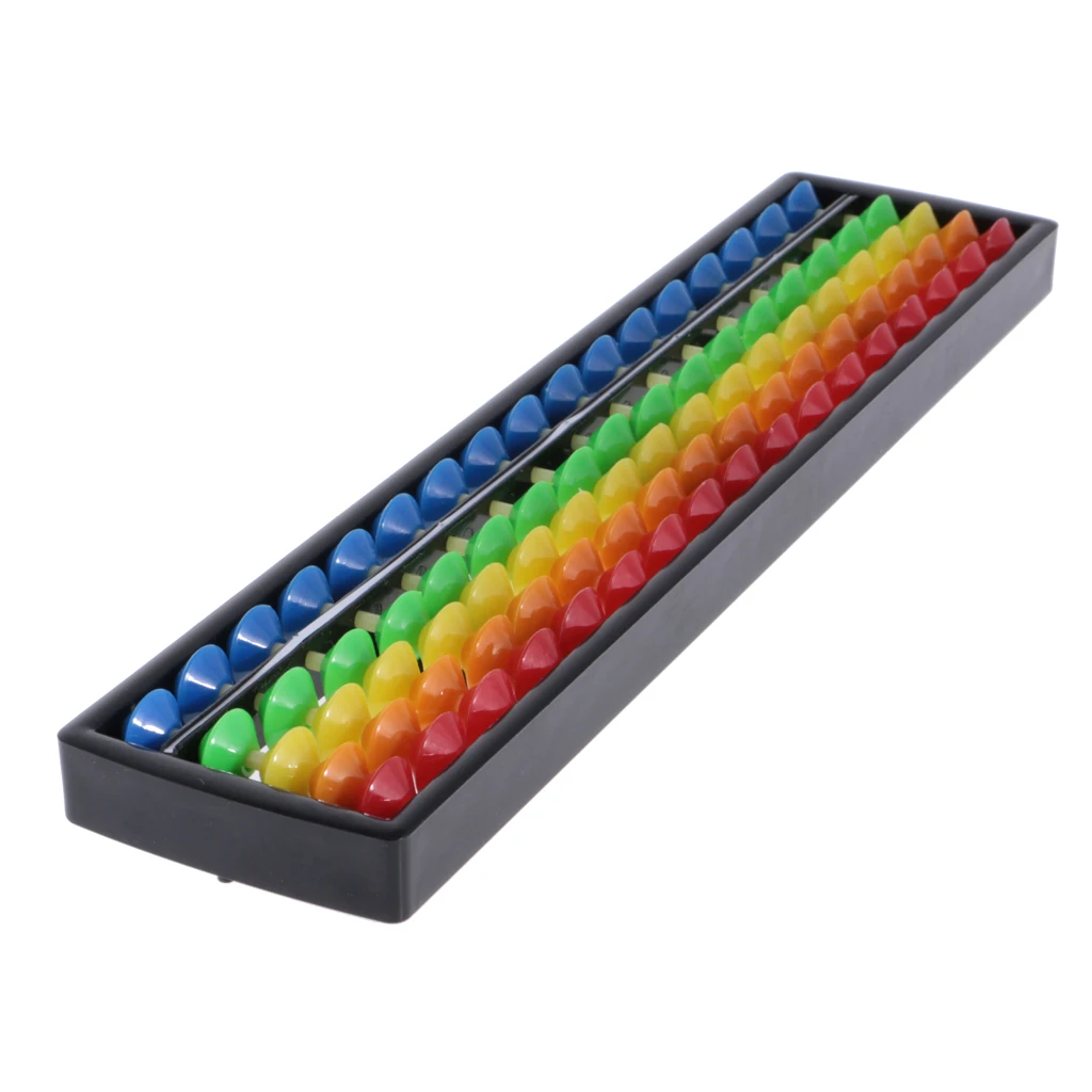 

Abacus цветные пластмассовые бусины 17 стержней для обучения математике для детей и взрослых