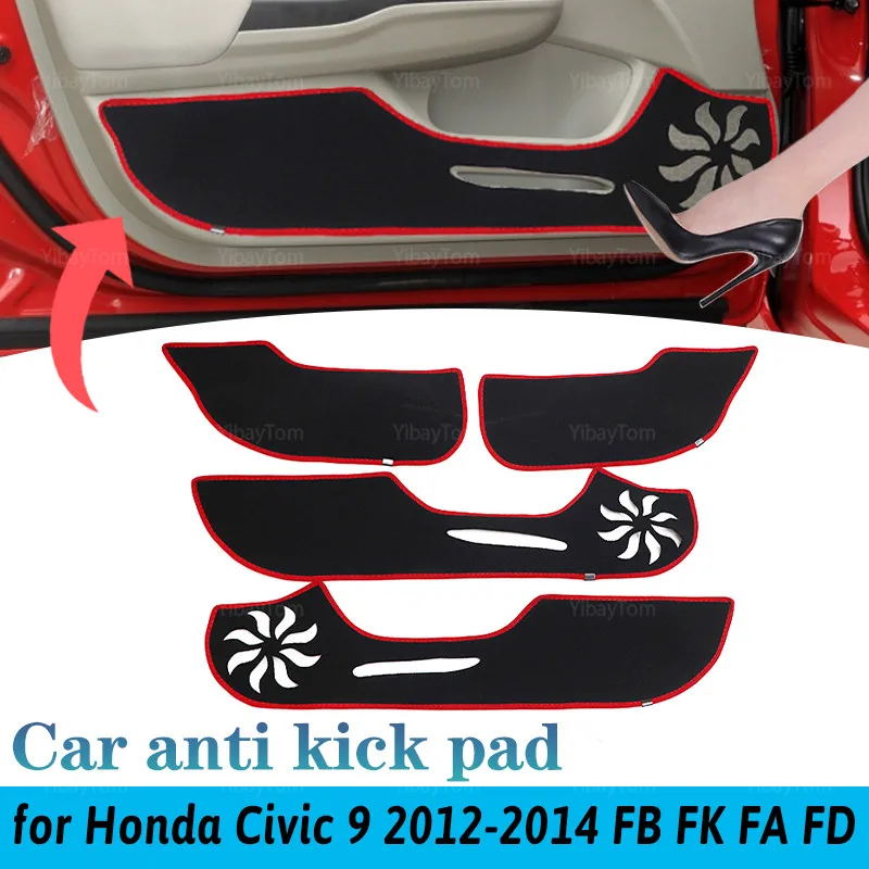Наклейка на дверь автомобиля из полиэстера защитный коврик для Honda Civic 9 2012 2014 FB FK FA