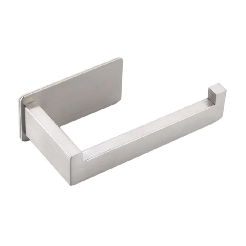 

304 Stainless Steel Toilet Paper Holder Nail-free Bathroom Tissue Holder Durable Wall Mounted Roll Paper Organizer Towel Rack