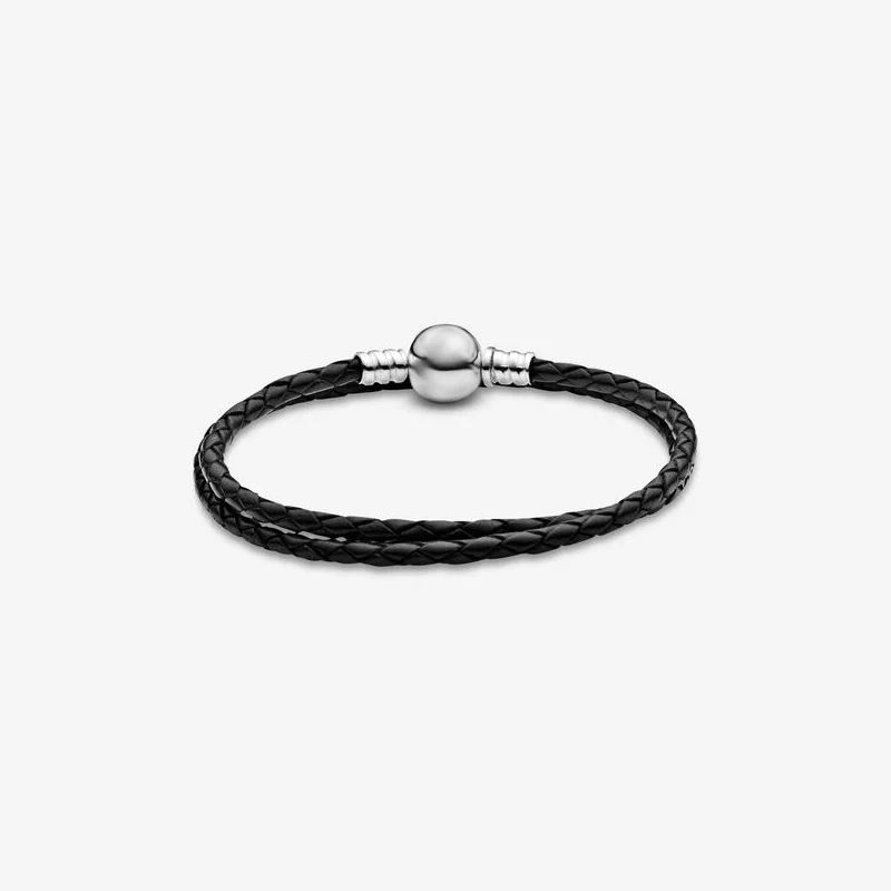 Браслет женский из серебра 925 пробы черный | Украшения и аксессуары