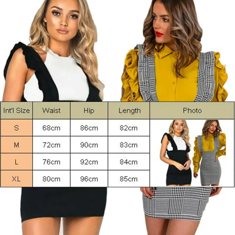 Модное женское платье с оборками в клетку высокой талией облегающее вечерние