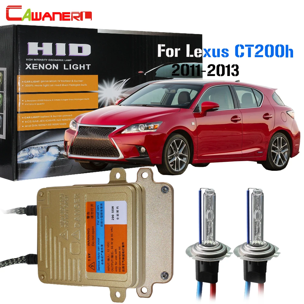 

Cawanerl для Lexus CT200h 2011-2013 55W фары для автомобиля HID Xenon комплект Canbus переменный ток балластный резистор лампы фары дальнего света 3000K 4300K 6000K 8000K