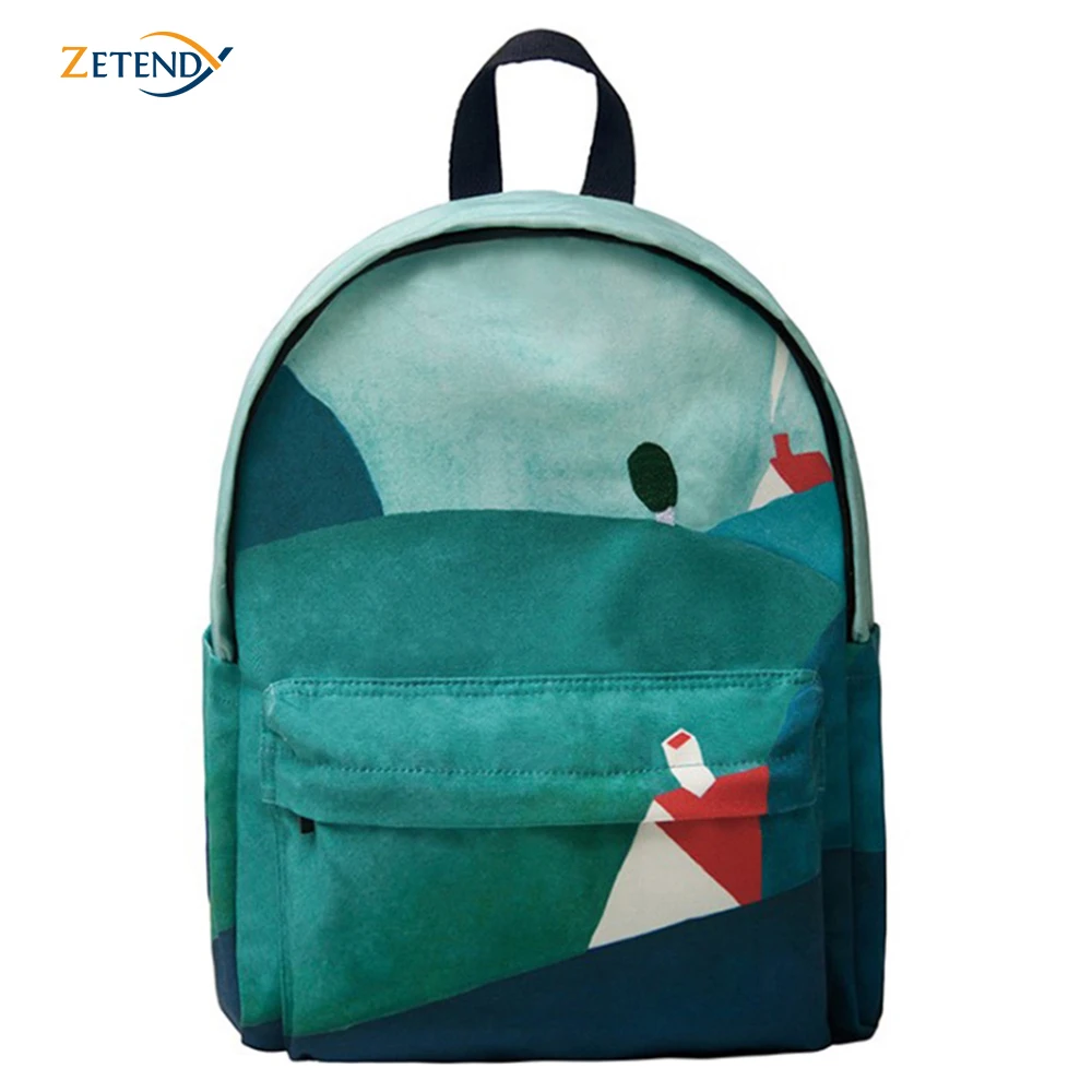 Рюкзак с вышивкой в стиле преппи высококачественный рюкзак на два плеча|Женские