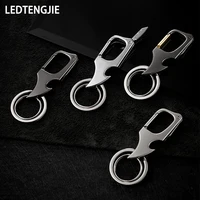 ledtengjie mens belt keychain with demolition express knife creative personality anti lost car chain net red simple key ring