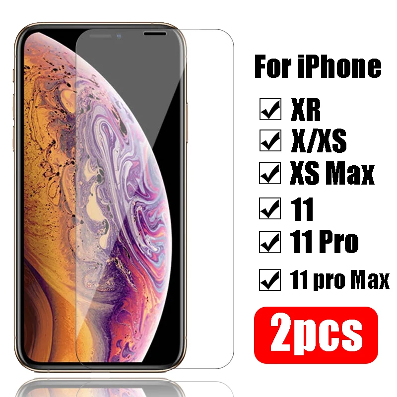 Бронированное Защитное стекло для Apple iPhone 11 pro max x xs xr закаленное защитное экрана i