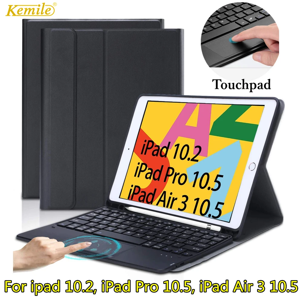 Тачпад клавиатура чехол для iPad 7th 10 2 2019 Чехол W Карандаш держатель Стенд кожаный Pro