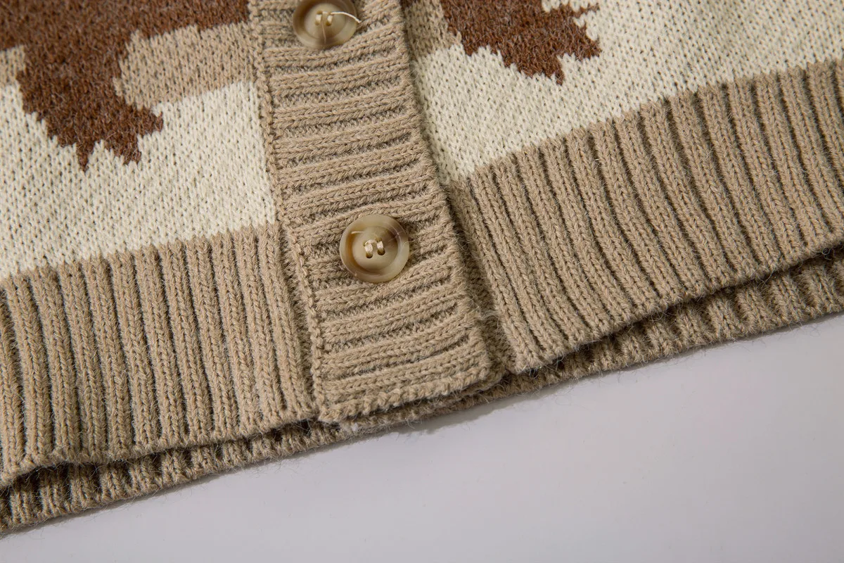 Свитер мужской осенне-зимний кашемировый теплый с принтом | Мужская одежда