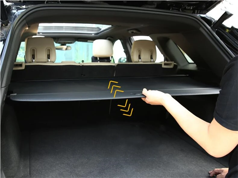 Задняя крышка груза для Cadillac XT5 2016 2017 2018 2019 защитный экран багажника козырек