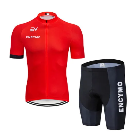 

Новинка 2021 красная велосипедная команда с коротким рукавом Maillot Ciclismo мужская велосипедная Джерси летние дышащие комплекты одежды для велос...