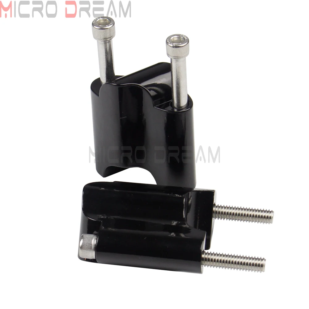 Черный CNC 1 &quotРуль Бар Riser 2&quot рост блок Расширение Комплект для Harley Sportster XL 1200 XL1200X