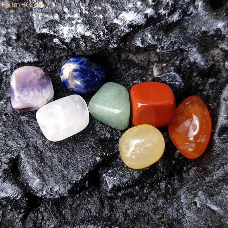 

14PCS/Set Natural Stone Crystal Gemstone Chakras Healing Quartz Mineral Ornaments Home Decoration High Quality Gifts Box