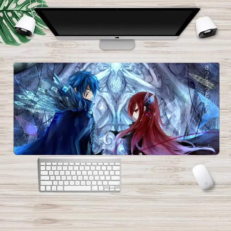 

fairy tail Gamer Speed Mice Retail Small Rubber Mousepad Animation XL Large Gamer Keyboard PC Desk Mat Takuo Tablet Mousepads
