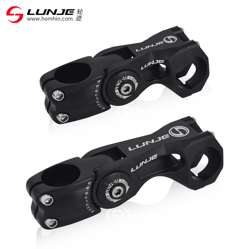 

LUNJE bicycle stem adjustable standpipe 90/110mm MTB aluminum alloy hollow stem road bike bicycle accessories