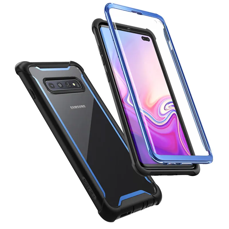 i blason for samsung s10 plus case 6 4 ares rugged case with built in screen protector not compatible with fingerprint sensor free global shipping