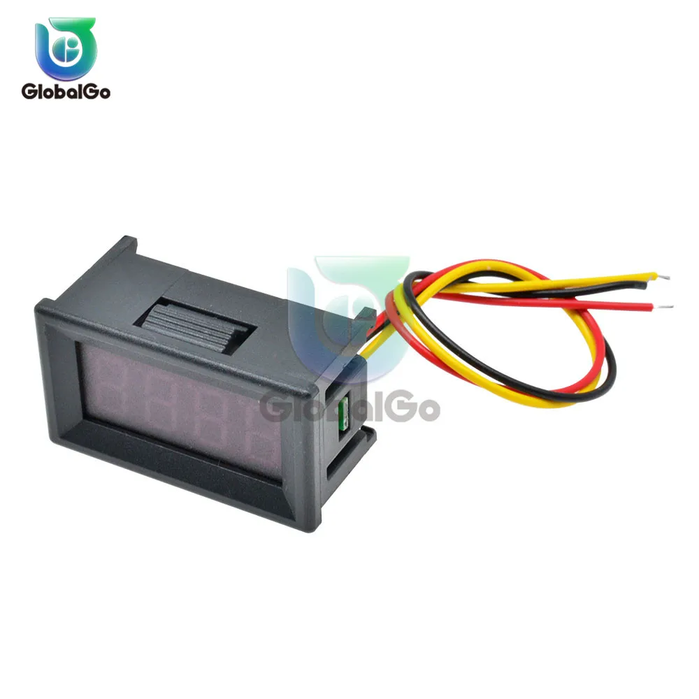 0 28 36 дюймов Мини Вольтметр постоянного тока СВЕТОДИОД Цифровой 100 В Авто