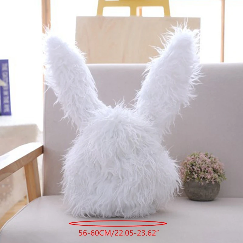 

Funny Fluffy Plush Warm Bunny Hat Cute Long Rabbit Ears Cosplay Costume Full Headgear Cap Party Favors Easte Decoration
