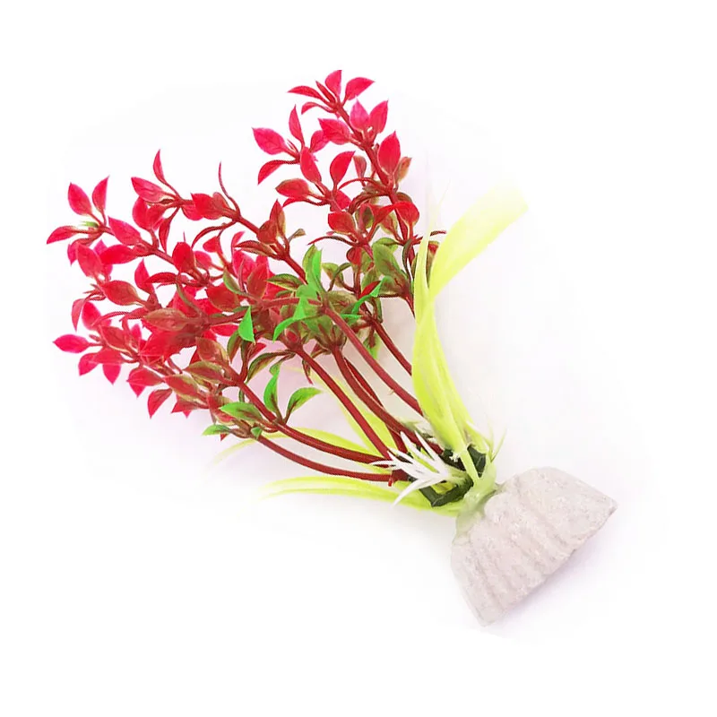 1 шт пластиковые растения для украшения аквариума довольно водяной траве