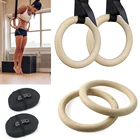 Деревянные гимнастические кольца 3228 мм с регулируемыми ремешками, кольцо для тренировок в тренажерном зале, для улицы, фитнеса, дома, игровой площадки, тренажерного зала