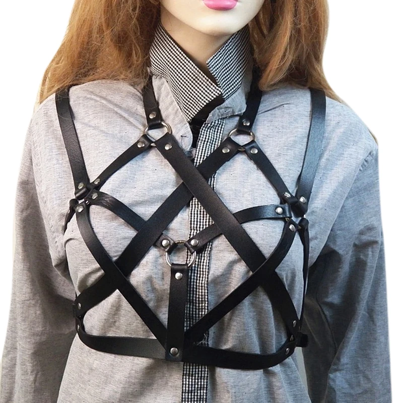 Регулируемый ажурный жилет сексуальный укороченный топ из искусственной кожи