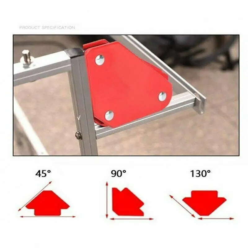 

6 Pcs/Set Triangle Welding Positioner Magnetic Fixed Angle Soldering Locator Tools Without Switch Welding Accessories