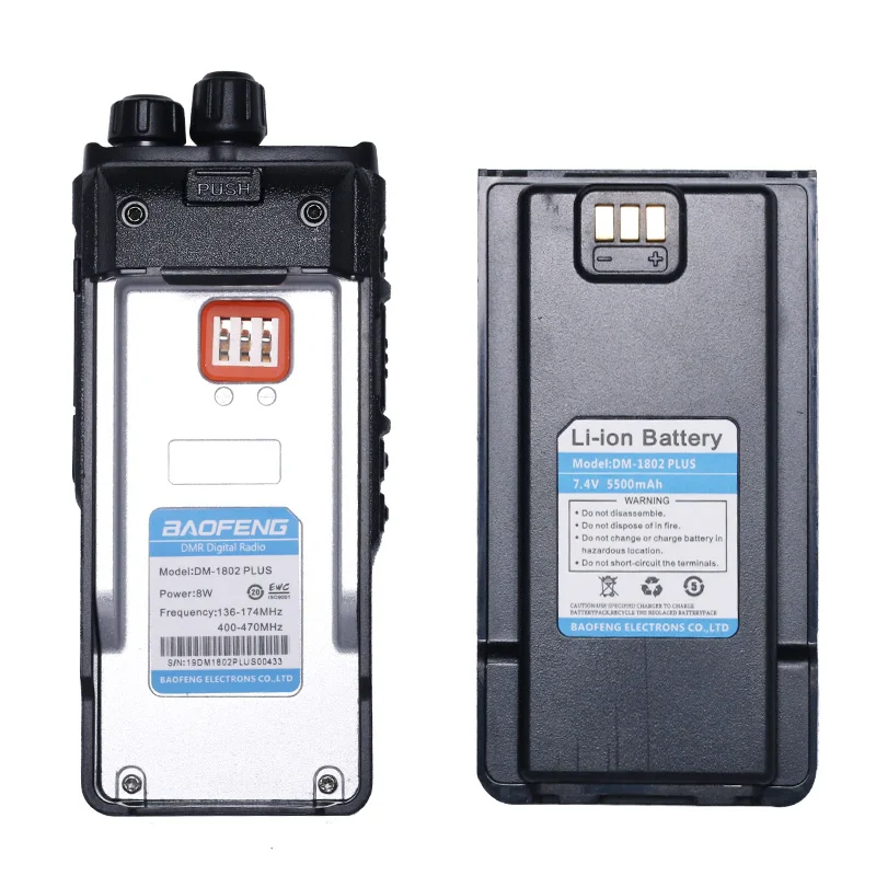 2021 горячий BaoFeng DMR-1802Plus Dual Band иди и болтай Walkie Talkie 5W VHF UHF VFO цифровой/аналоговый