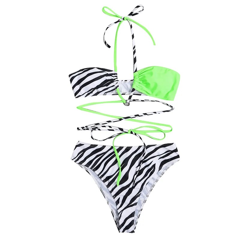 

New 2021 Summer Foreign Trade Sexy Camisole Briefs T-Shaped Two-Piece Set