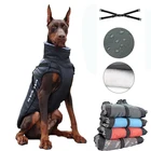 Одежда для больших собак, водонепроницаемый жилет для больших собак, куртка на осень и зиму, теплый меховой ошейник, пальто для домашних собак для французского бульдога, уилма-собаки