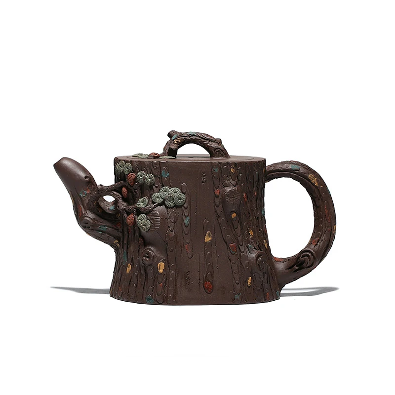 

pure manual raw ore purple clay teapot famous Chang Yuehong jinqiansong tea raw ore Purple mud tea collection tea set