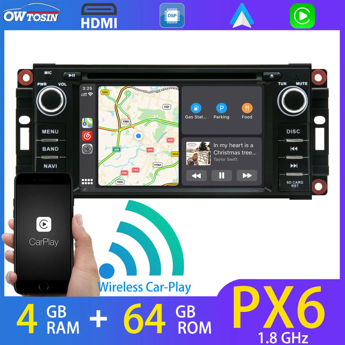 Автомагнитола на Android 10 мультимедиа плеер с DVD GPS компасом для Jeep Liberty Commander Wrangler