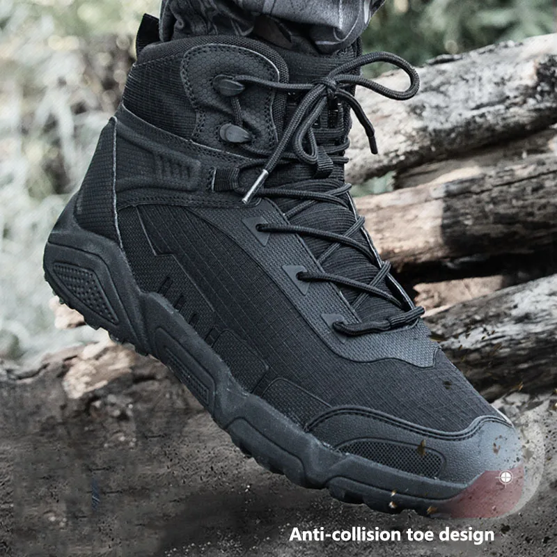 Мужские уличные сверхлегкие военные тактические ботинки дышащие Нескользящие