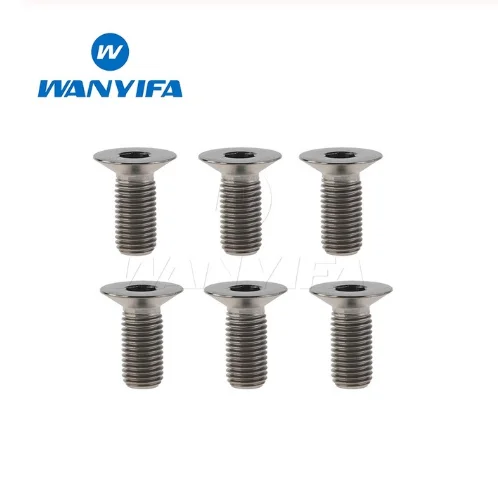 Титановый &quotWanyifa&quot Болт M6X10 15 25 30 35 40 45 мм Ti винты с потайной головкой Аллен