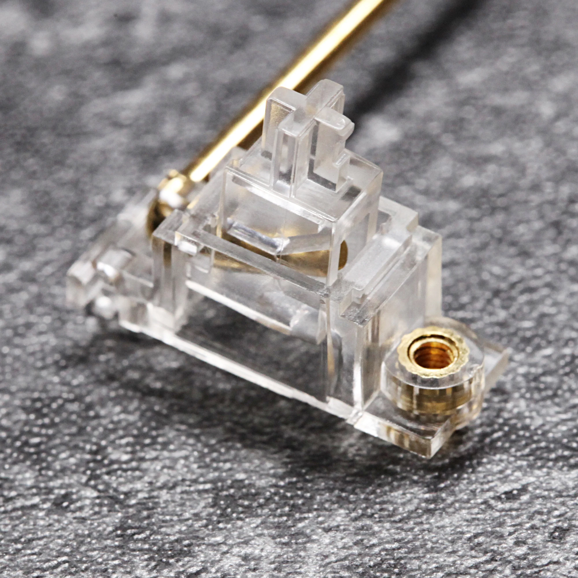

Transparent Gold Plated Pcb screw in Stabilizer for Custom Mechanical Keyboard gh60 xd64 xd84 6.25x 2x 7x xd96 xd87