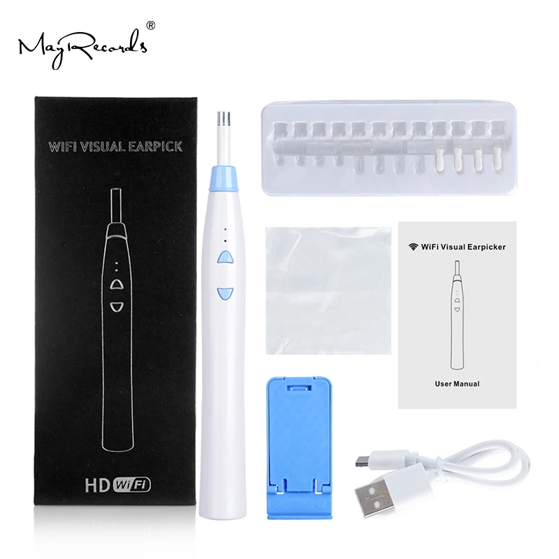 HD 720P Беспроводной WI FI ухо эндоскоп 5 мм визуальная ухочистка наушник мини отоскоп