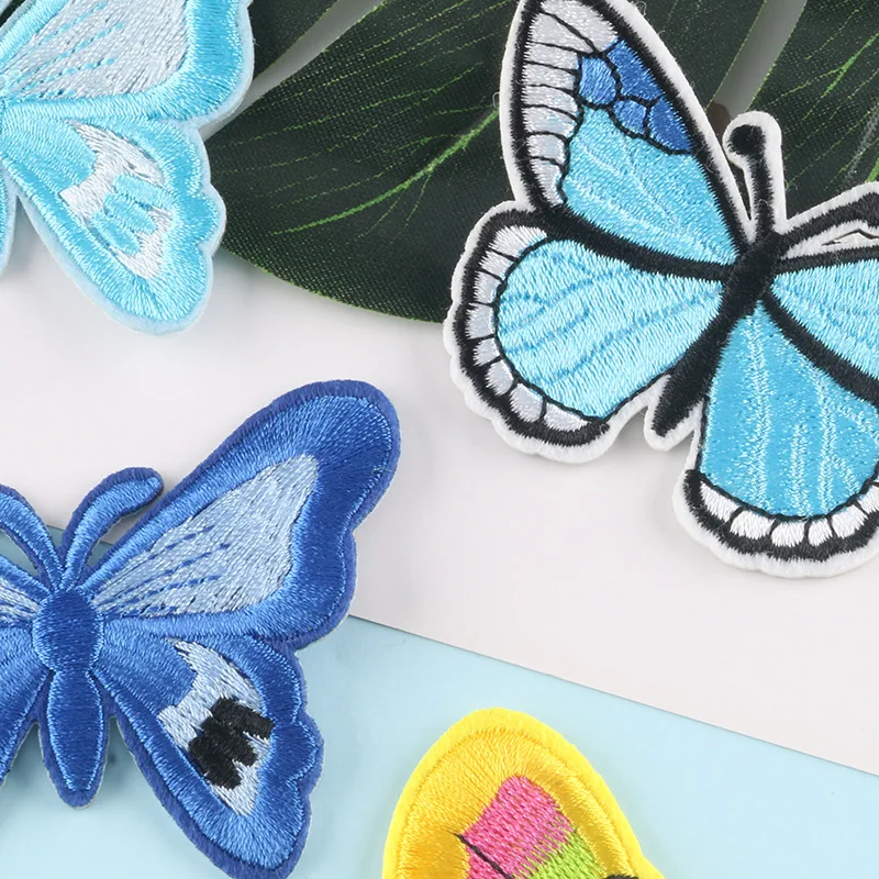 Мультяшная бабочка одежда вышивка аппликация сделай сам шитье декоративные