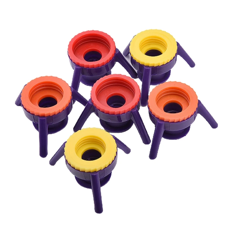 

6pcs Multifunctional Leak-proof Bottle Emptying Kit Kitchen Seasoning Bottles Cap Holder Bathroom Shower Gel Shampoo