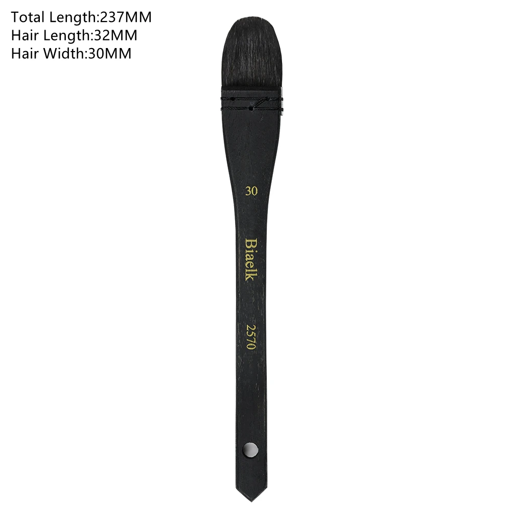 Высокое качество 1 шт. 2570 белка смешанные волосы деревянная ручка акварель