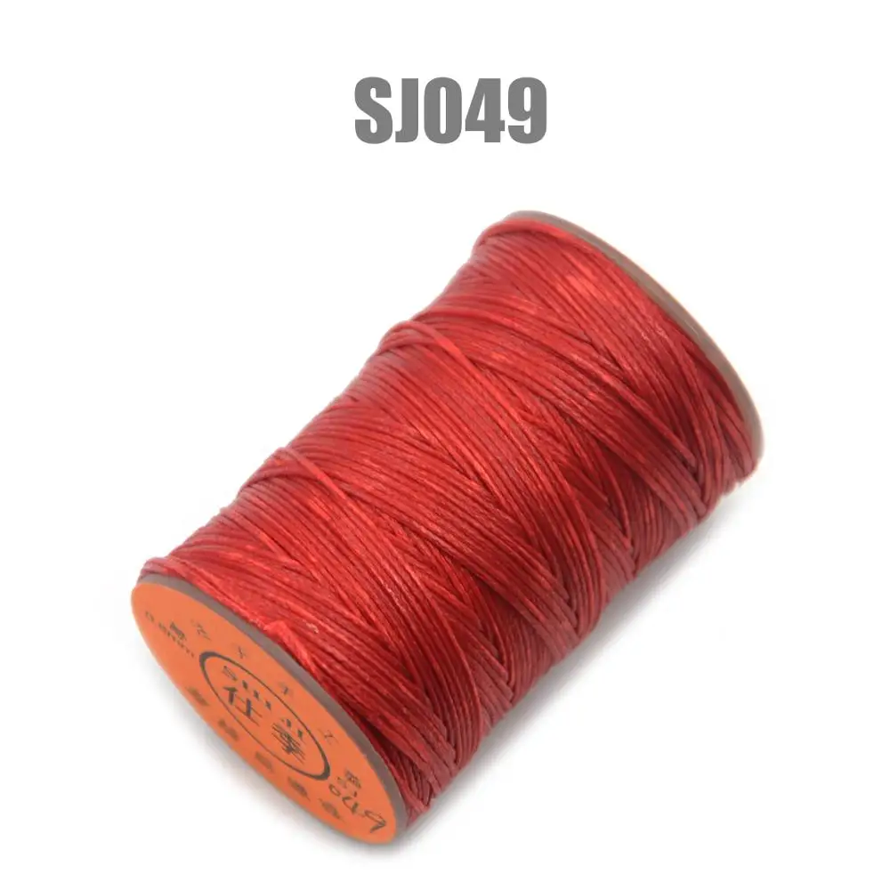 SJ049 150D 0,8 мм 100 м вощеная нить шнур для DIY инструмент для рукоделия ручная строчка нить плоская Вощеная швейная линия одежда обувь Кожа - Цвет: SJ049