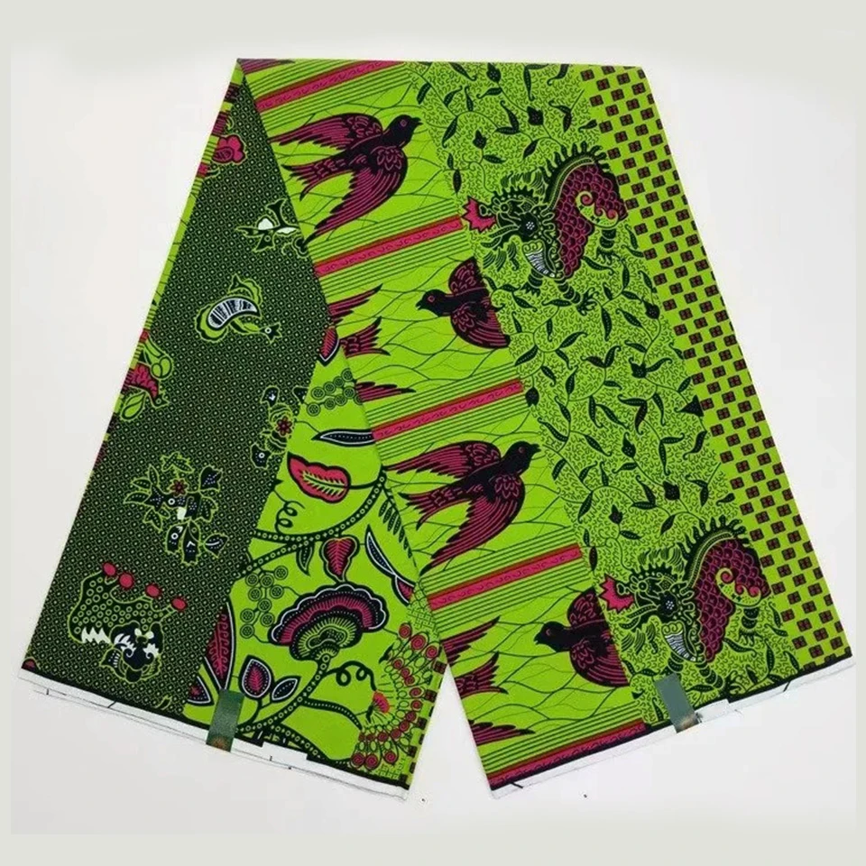 

6 Yards African Mitex Wax Print Ankara Fabrics Kitenge/Pagnes/Tissues Africain/ Lapa/Chitenge Y-728