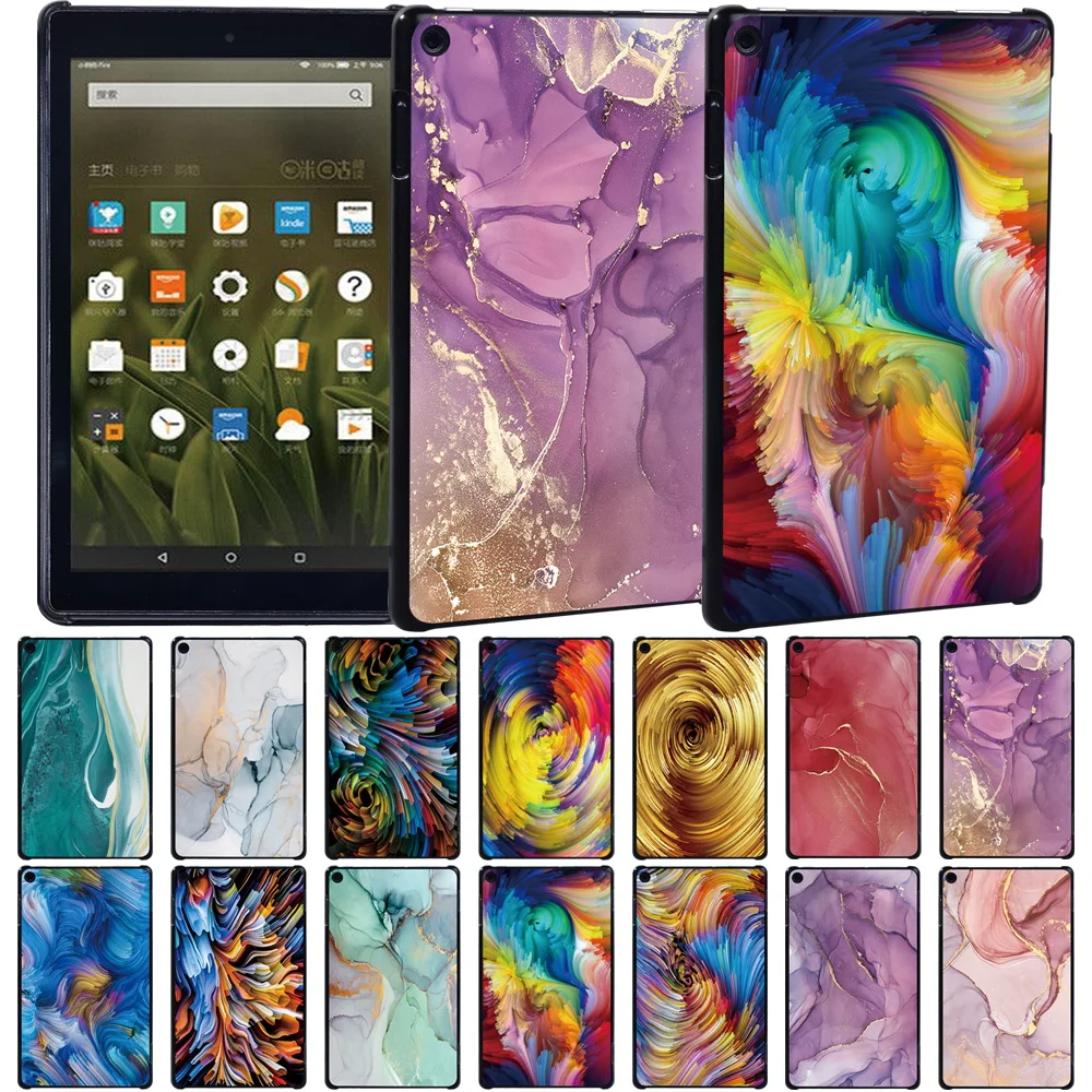 

For Amazon Fire HD 8(2016/2017/2018)/Fire 7(2015/2017/2019)/HD 10(2015/2017/2019) Shockproof Tablet Cover Case+ Stylus