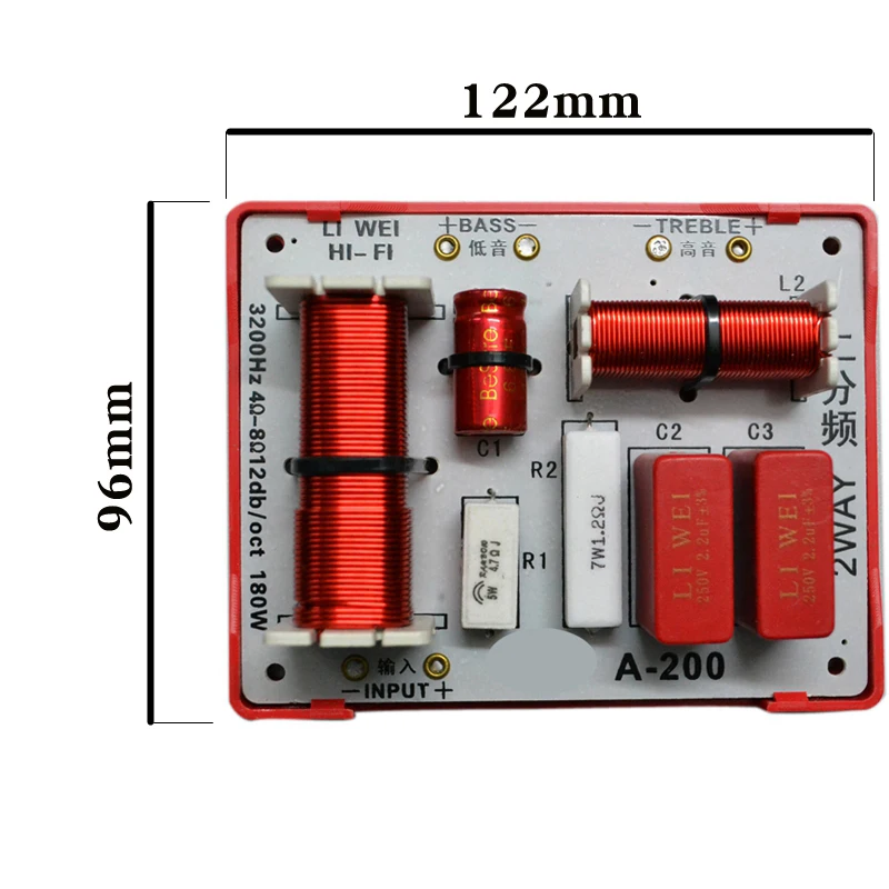 HIFIDIY LIVE A-200 2 Way динамик твитер + басовый блок HiFi домашний s аудио кроссовер с