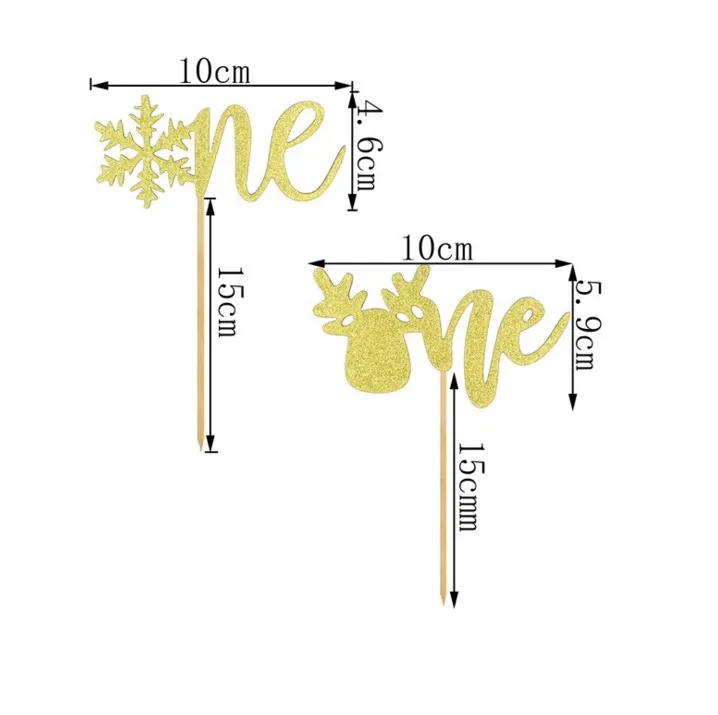 2 шт Горячая продажа бумажная Рождественская Лось Снежинка одна буква Торт