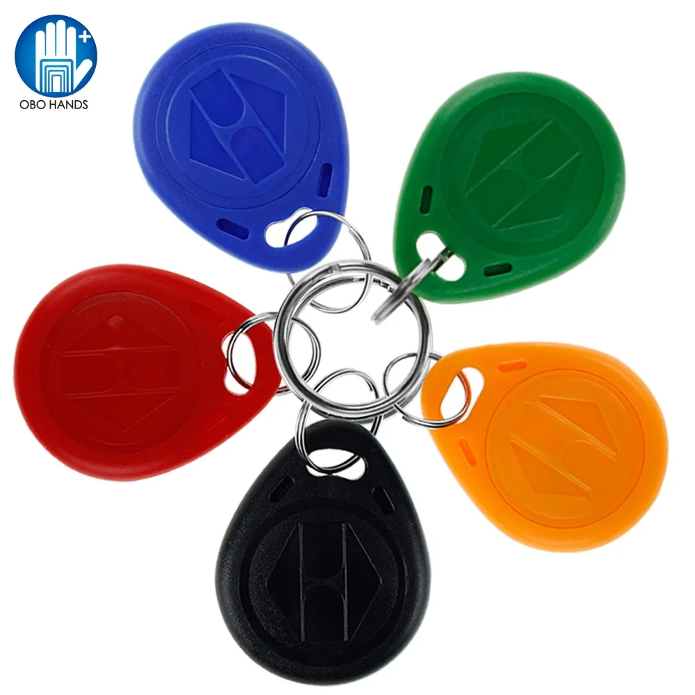 (5pcs) 125KHz RFID Keychain EM ID Keyfobs ABS Material Tags Token Badges TK4100/EM4100/EM4200 Key Fobs Read Only Access Control |