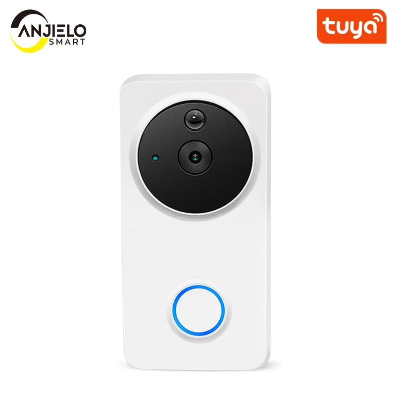 

1080P HD WiFi Wireless Tuya Video Doorbell Voice Control Home Door Bell Smart Door Peephole Camera Outdoor Mini Video Intercom