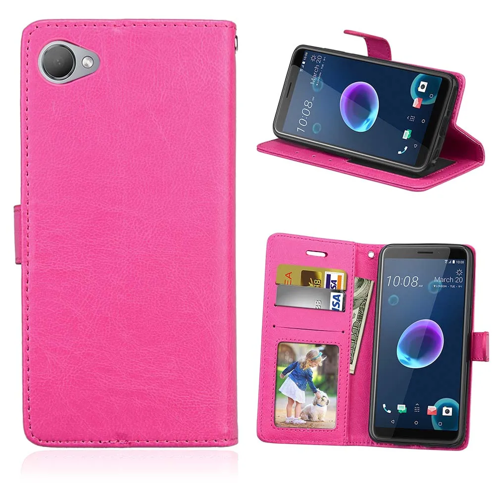 Задняя крышка корпуса кожаный бумажник телефонные чехлы для htc Desire 626 626S 626G + One M8s