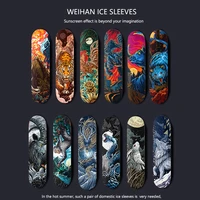 summer sunscreen tattoo long sleeve ice silk outdoors golf personality cycling men gloves cool driving sports women arm sleeves