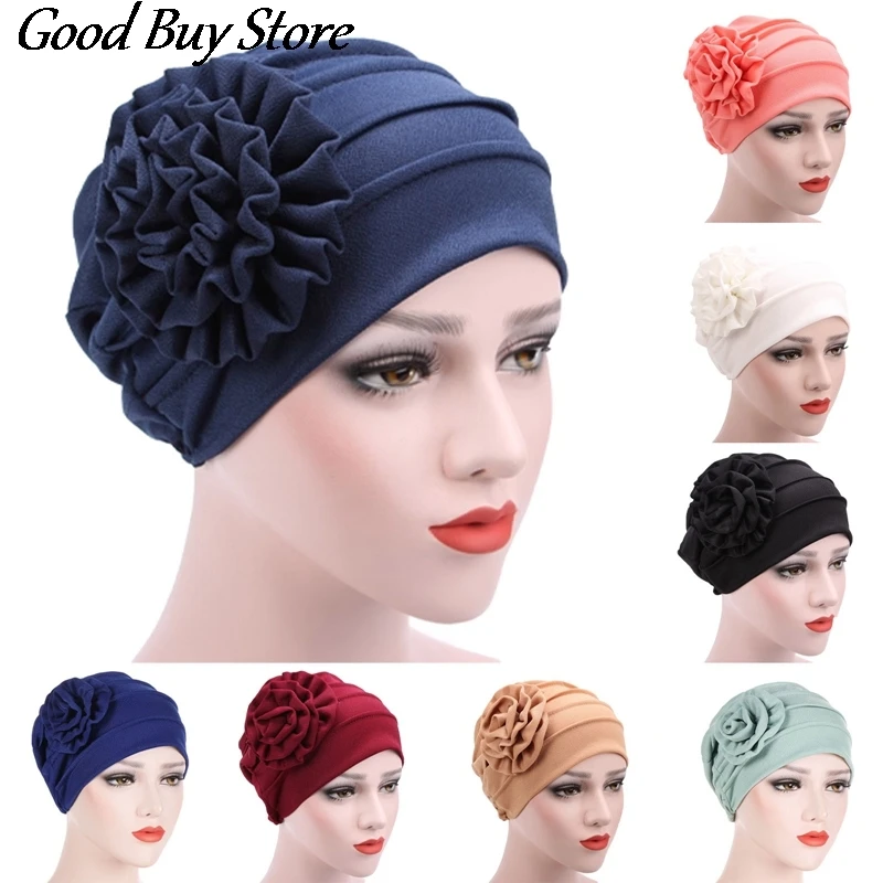 

Мусульманский головной платок Кепка Женский тюрбан ЦВЕТОК химиотерапия шляпа свадебный головной убор тюрбан Mujer Африканский головной убор...