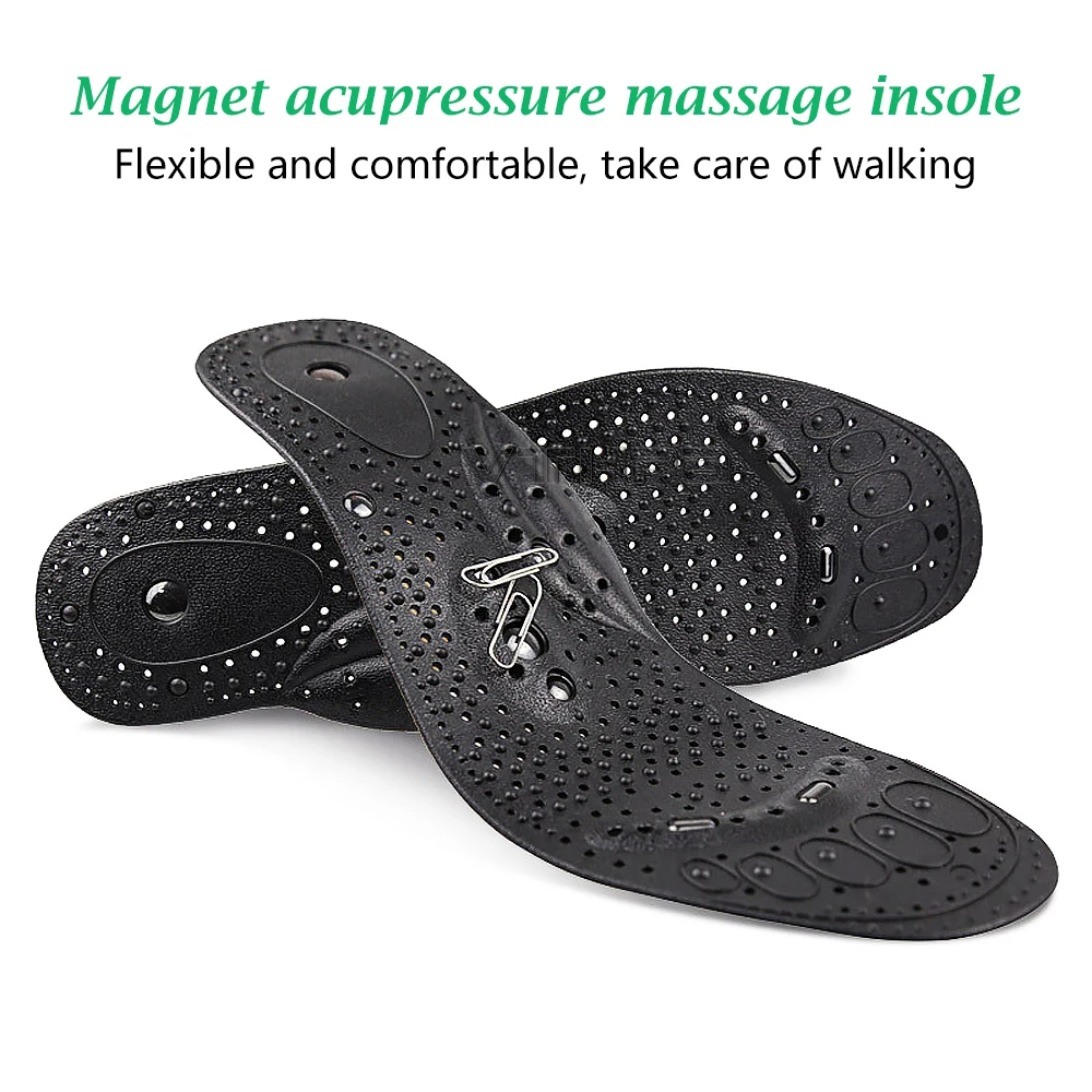 1 Pairs Magnetic Therapy Massage Insoles for feet Unisex Weight Loss Promote Blood Circulation Foot Magnet Health Care Shoe Pads | Обувь
