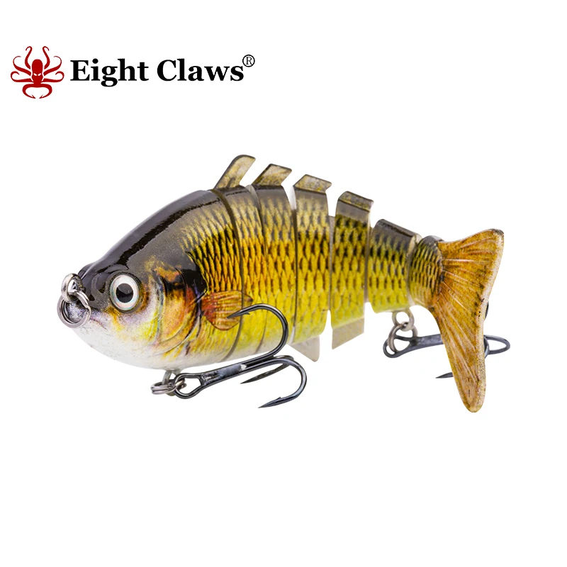 

EIGHT CLAWS 15g 10cm Segments Fishing Lure Multi Jointed Swimbait Artificial Hard Bait Lifelike Fish Swimming Wobbler Peche Isca