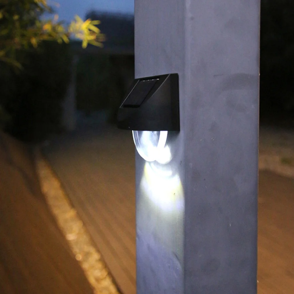 

4pcs Solar LED Light Outdoor Garden Wall Light Waterproof Wall Lamp for Yard