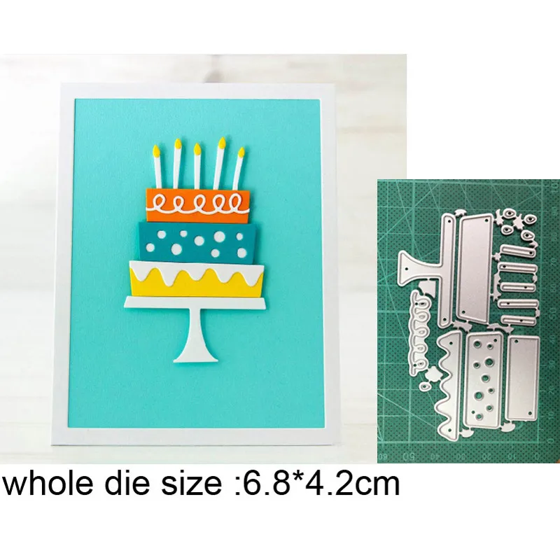 

metal cutting dies cut die mold birthday cake candle decoration Scrapbook dies paper craft knife mould blade punch stencils dies